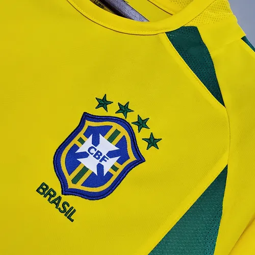 Camiseta de Fútbol Local Retro de Brasil 2002 — view 5