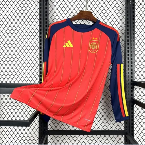2026 Long Sleeve Spain Home Football Shirt  