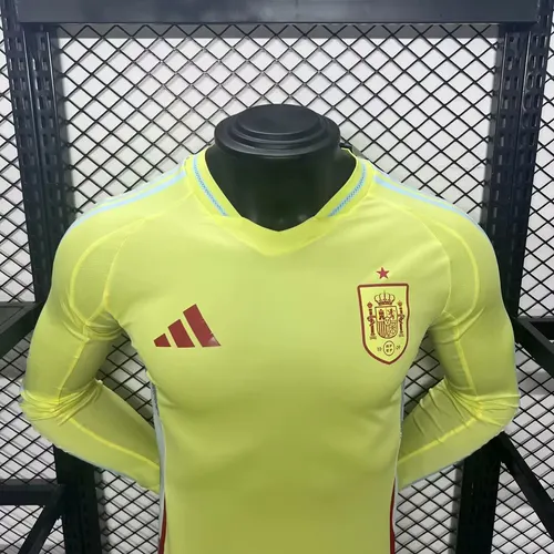 Camisa de Futebol Manga Longa Versão Jogador Espanha Fora 2024-2025 — view 3