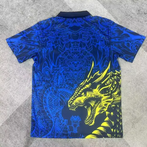 2025/2026 Real Madrid Camiseta Fútbol Edición Especial Patrón Dragón Azul  — view 2