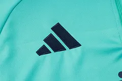 2024/2025 Real Madrid Hellgrün Halb-Reißverschluss Trainingsanzug Fußballtrikot  Set — view 4