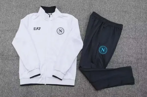 2024 Napoli Long Zipped Jacket white Football Shirt  Set — view 3