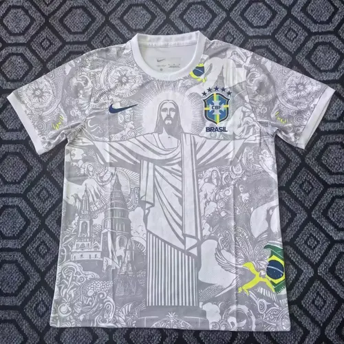 2025/2026 Maillot de Football Blanc Brésil Déesse  — view 1