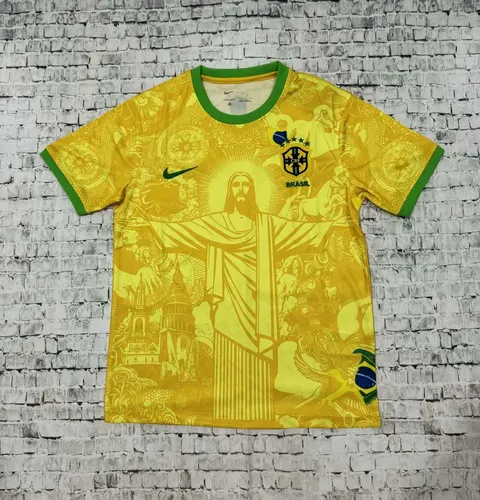 2024 Brasilien Special Edition Jesus Gelb Fußballtrikot AAA Fan-Qualität — view 4