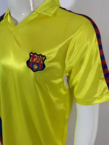1982/1984 رجعي برشلونة قميص خارج الأرض جودة تايلاندية — view 3