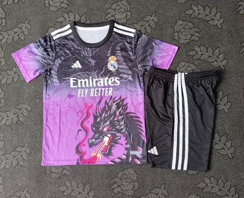 2025/2026 Real Madrid Special Edition Purple Football Jersey  Kids Size — view 1