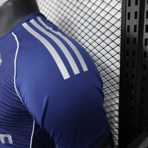2025/2026 Player Version Manchester United Special Edition Blue And White Football Jersey  — view 7