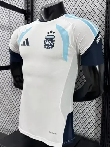 2026 Spielerversion Argentinien Trainingsanzug Weiß Fußballtrikot  — view 4