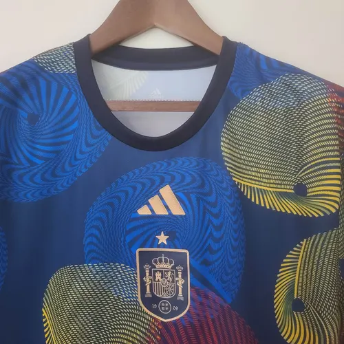 2022 Spain Training Wear Colorful Soccer Shirt — view 3