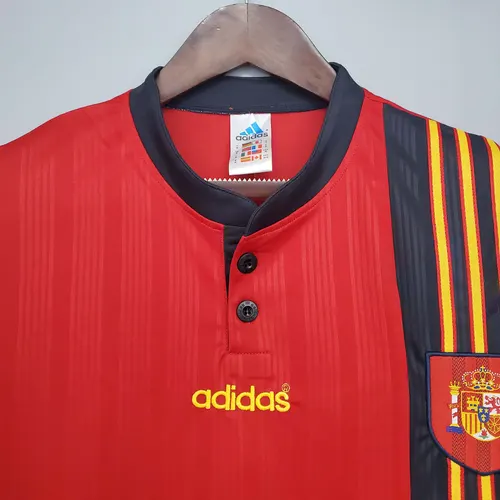 1996 Retro Spain Home Football Shirt  — view 3