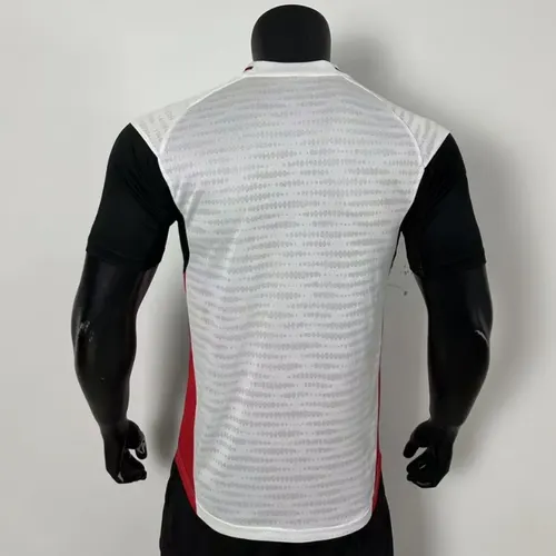 2025/2026 Versión Jugador Manchester United Ropa de Entrenamiento Blanca y Negra Camiseta  — view 2