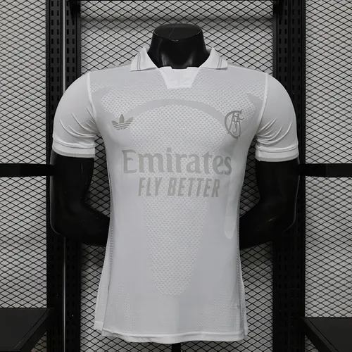 2026/2027 Versión Jugador Real Madrid 125 Aniversario Edición Blanca Camiseta de Fútbol  