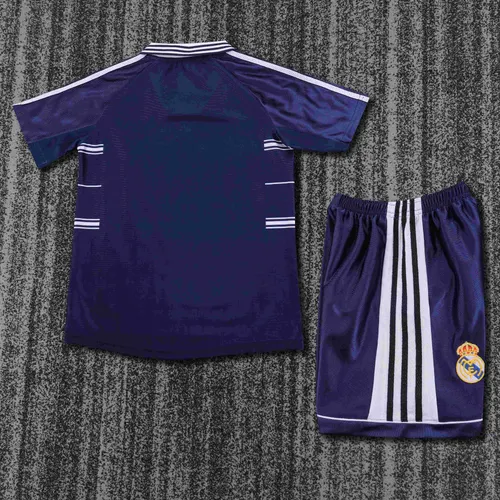 1998-1999 Retro Real Madrid Auswärts Fußballtrikot  Kindergröße — view 2