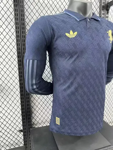 2024/2025 Versão Jogador Juventus Terceiro Uniforme Visitante Manga Longa Camisa de Futebol  — view 7