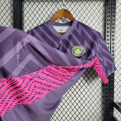 Camiseta de Fútbol Morada del Portero Manchester City 2023/2024  — view 8