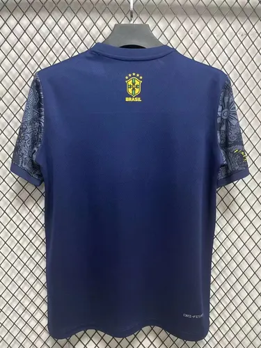 2024-2025 Brasilien Sonderausgabe Jesus Blau Fußballtrikot — view 2
