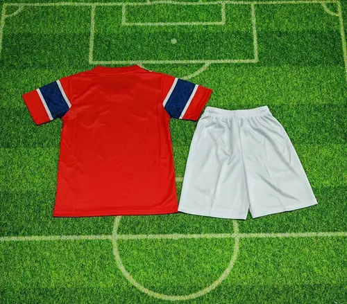 2026 Norwegen Nationalmannschaft Heim Fußballtrikot AAA Fan-Qualität Kindergröße — view 4