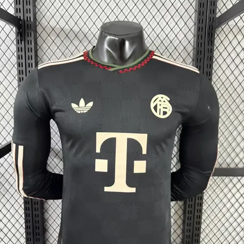 2025/2026 Long Sleeves Player Version Bayern Munich Third Away Football Shirt  — view 3