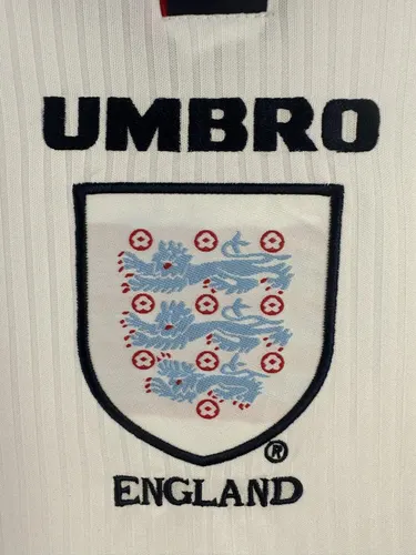 Camiseta de fútbol Retro Local Inglaterra Manga Larga 1998  — view 5