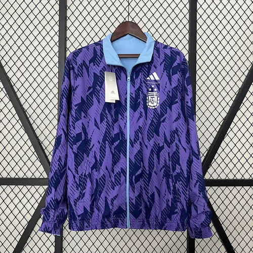 2024 Argentinien Wendbare Windjacke Fußballtrikot  — view 3