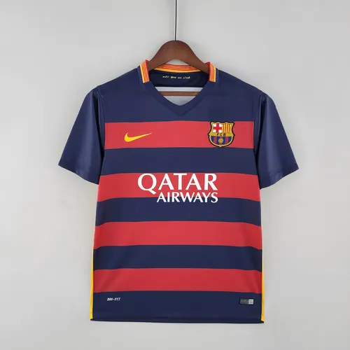 Maillot de football domicile rétro Barcelone 2015/2016 