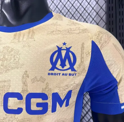 Camisa de Futebol Olympique de Marseille Fourth Away Versão Jogador 2025/2026  — view 6