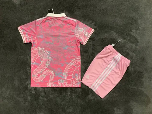 2025/2026 Real Madrid Chinese dragon pink Football Jersey  Kids Size — view 2