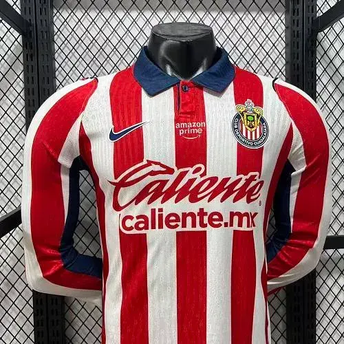 2026/2027 Camisa de Futebol Chivas Home Versão Jogador Manga Longa   — view 5