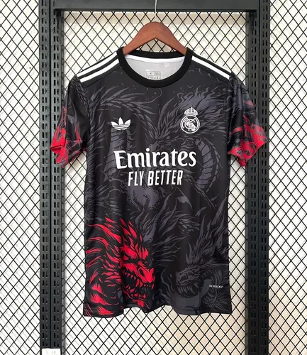 2025/2026 Real Madrid Dragon Schwarz Sonderausgabe Fußballtrikot  — view 1