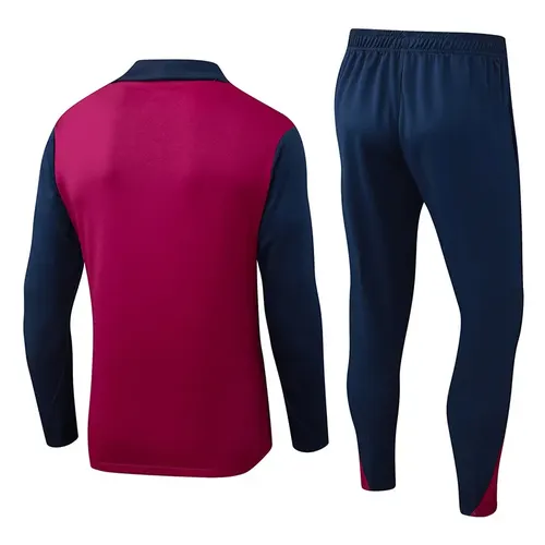 2025/2026 Barcelona Demi-Traction Tenue d'Entraînement Rouge Rose Maillot  Ensemble — view 2