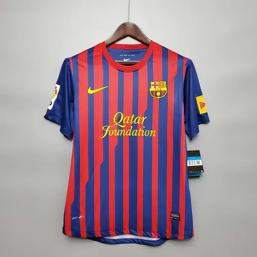 Camisa de Futebol Retro Barcelona Casa 2011/2012  — view 1