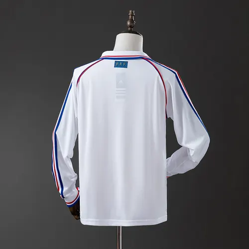 1998 Retro Long Sleeve France Away Football Shirt  — view 2