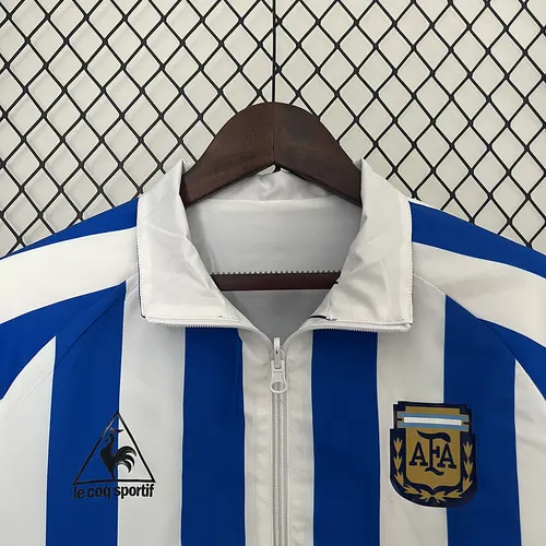 2024 Argentina Jaqueta Corta-Vento Reversível (branco-azul) Camisa de Futebol  — view 4