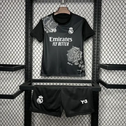 Camiseta de Fútbol Real Madrid Y-3 Edición Especial Negra 2024/2025  Talla Infantil — view 1