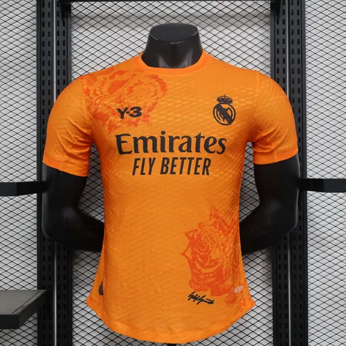 Maillot Real Madrid Y-3 édition spéciale orange version joueur 2024/2025  — view 1