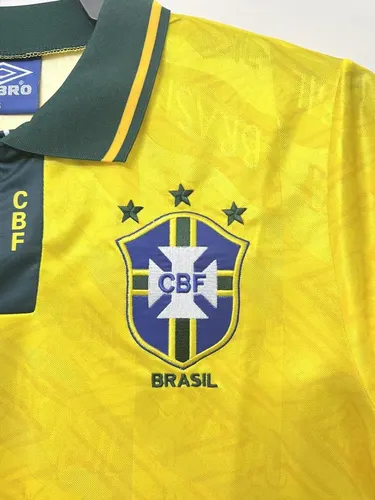 1991-1993 Retro Brazil Home Soccer Jersey  — view 4