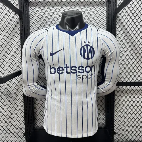 2026/2027 Langarm Spielerversion Inter Mailand Auswärts Fußballtrikot  