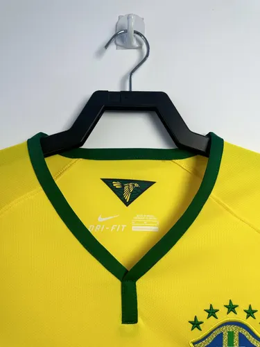 2014 Retro Brazil Home Soccer Jersey  — view 3