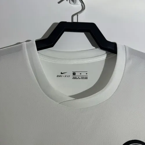 2020 Retro Psg Paris Saint-Germain Vierter Trainingsanzug Weiß Fußballtrikot  — view 3