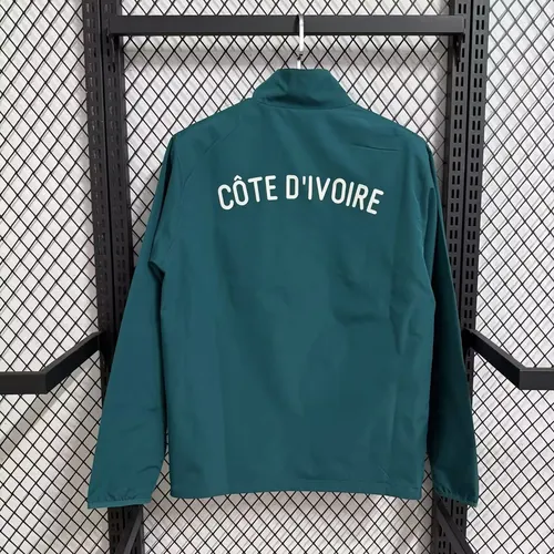 Camisa de Futebol Corta-Vento Dupla Face Laranja e Verde da Costa do Marfim 2026   — view 5