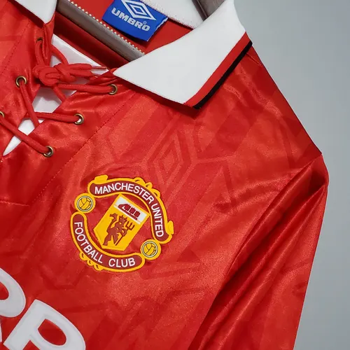 Camisa de Futebol Retro Manchester United Casa 1992/1994  — view 5