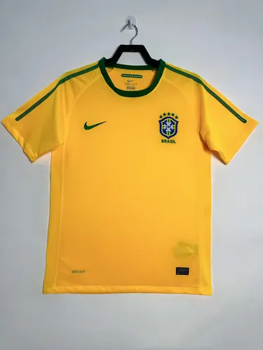 2010 Retro Brazil Home Soccer Jersey  — view 1