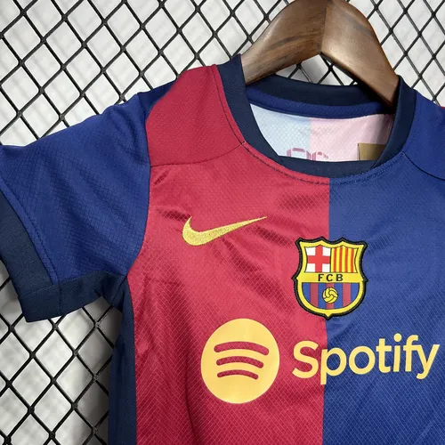2024/2025 Barcelona Heim Fußballtrikot AAA fan-gradät Kindergröße — view 4