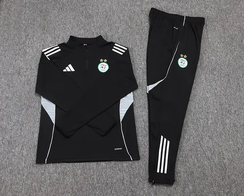 2025/2026 Argelia Selección Nacional Media Cremallera Chándal Entrenamiento Camiseta Negra  Set — view 7