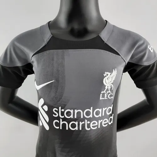 Maillot de football gardien noir Liverpool 2022/2023  Taille enfant — view 3