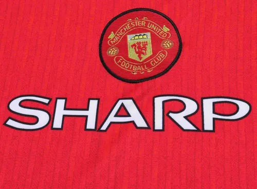 1996-1997 Retro Manchester United Home Football Shirt  Kids Size — view 5
