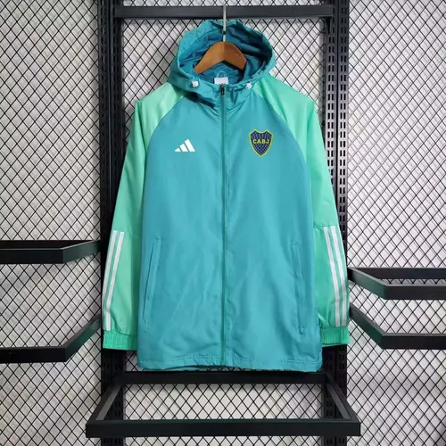 2023-2024 Boca Juniors Windbreaker Light green Soccer Jersey  — view 1