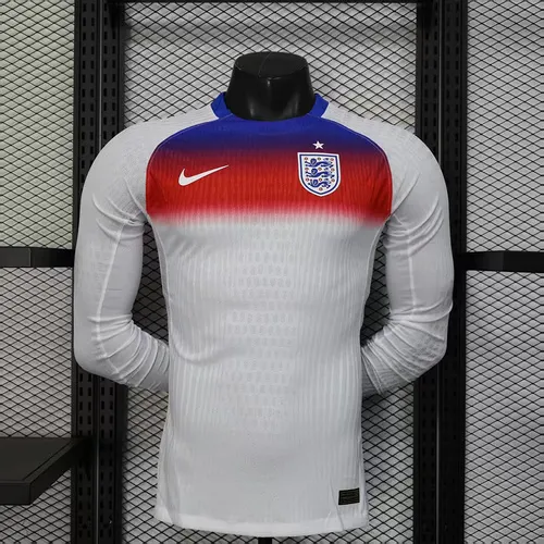 2025/2026 Manches Longues Version Joueur Angleterre Domicile Maillot Football 