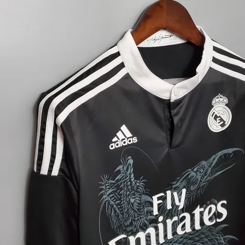 قميص ريال مدريد الرجعي الثالث خارج الأرض طويل الأكمام لموسم 2014/2015 — view 6