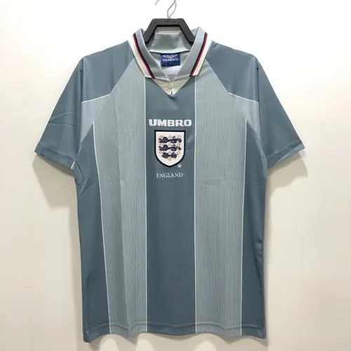 1996 Retro England Auswärts Fußballtrikot